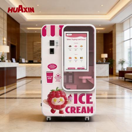 Automatic Ice Cream Vending Machine for Commercial Use with 15s Fast Serving & Remote Management System High ROI Solution